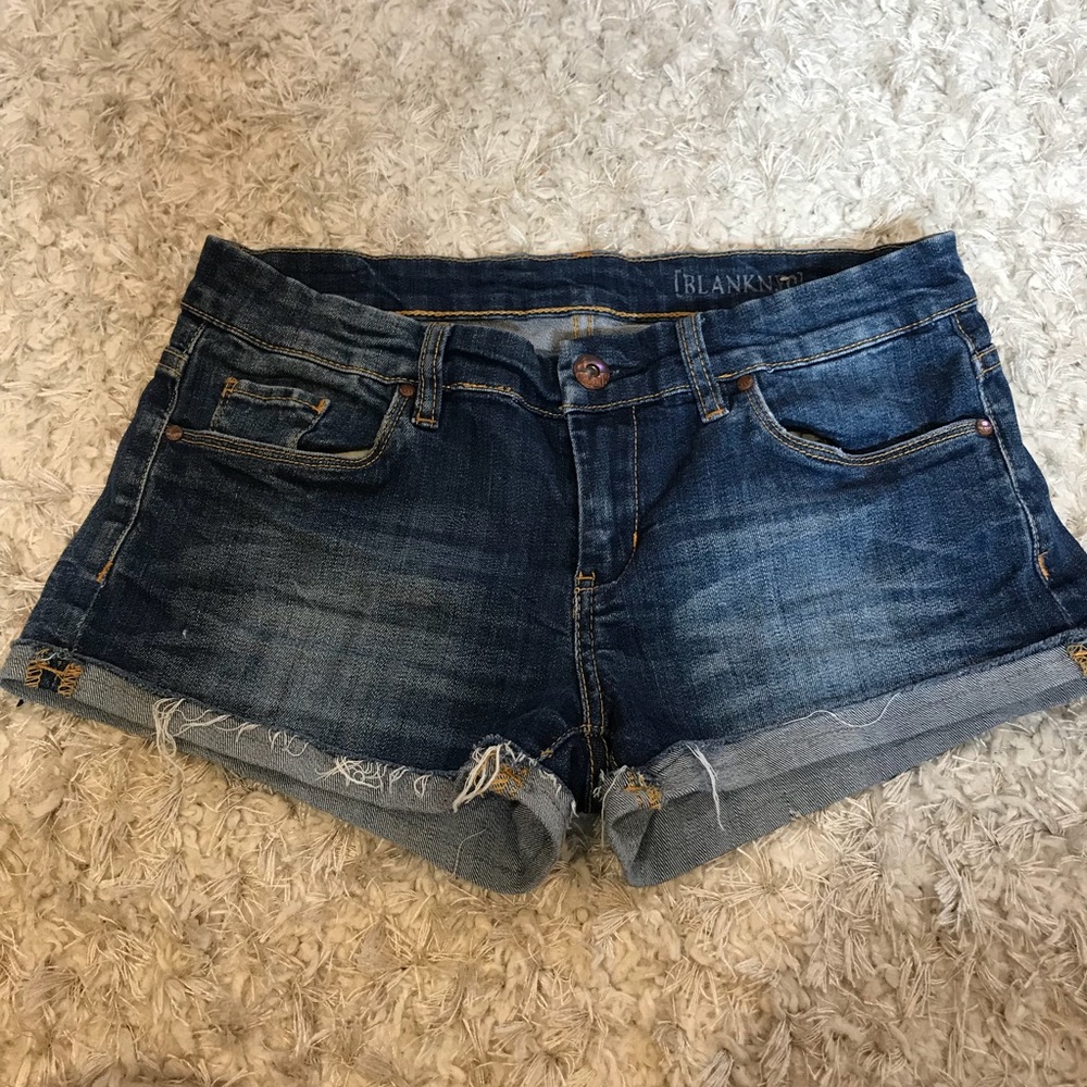 BLANK dark denim shorts